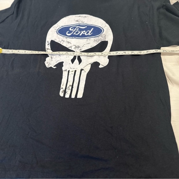 Men’s XL Ford logo Punisher Black Heavy Cotton Graphic Short Sleeve Tee. - Picture 4 of 10